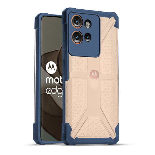 Impact-Resistant Frosty Case with Dual-Layer Protection Back Case For Motorola Moto Edge 50 5G