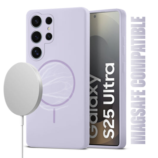 MagSafe Compatible Liquid Silicone Case For Samsung S25 Ultra 5G