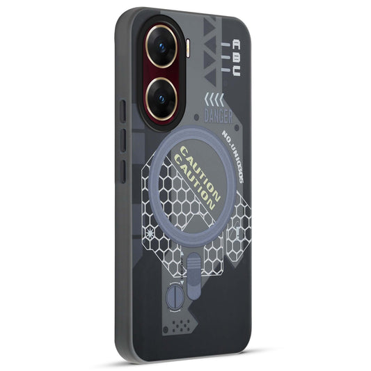 Mechanical Circuit Print Hard Back Cover For Vivo V29e 5G