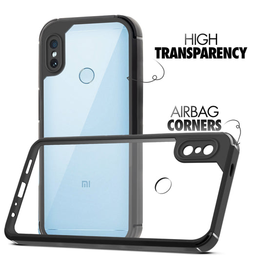Silicone Border Transparent Back Cover for Redmi Note 5 Pro