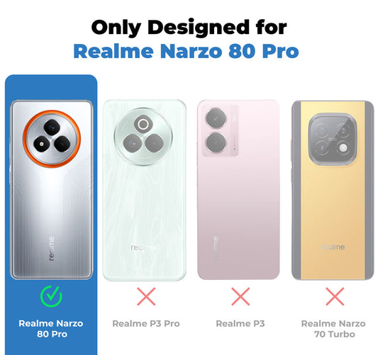 Soft Frame Clear Case For Realme Narzo 80 Pro
