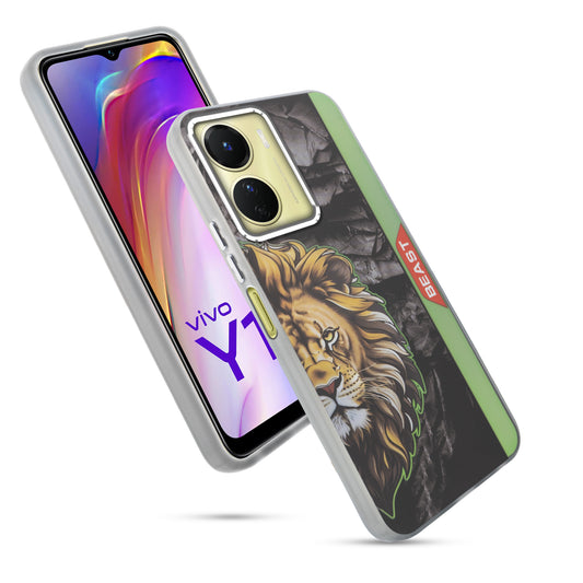 Beast Mode Animal Printed Back Case For Vivo Y16 With Hard Back & Glow Effect