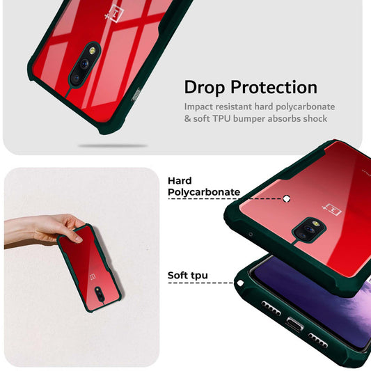 Premium Acrylic Transparent Back Cover for Oneplus 7