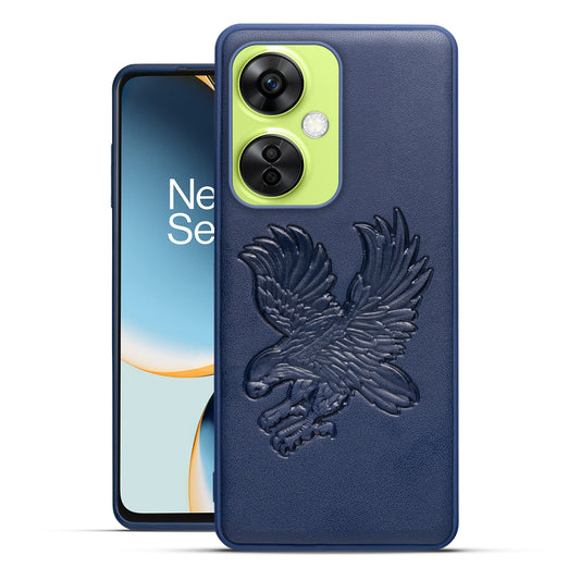 Eagle Textured Leather Back Case Cover for OnePlus Nord CE 3 Lite 5G