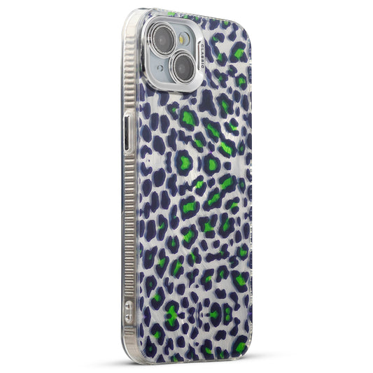 Luxury Shiny leopard Print Back Cover for Apple iPhone 15 Plus