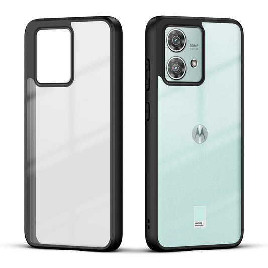 Premium Silicon Soft Framed Case with Clear Back Cover For Motorola Moto Edge 40 Neo 5G