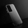 Crystal clear anti-yellow hard back case for Oppo A5 5G placed on surface showing slim profile and precise camera cutouts