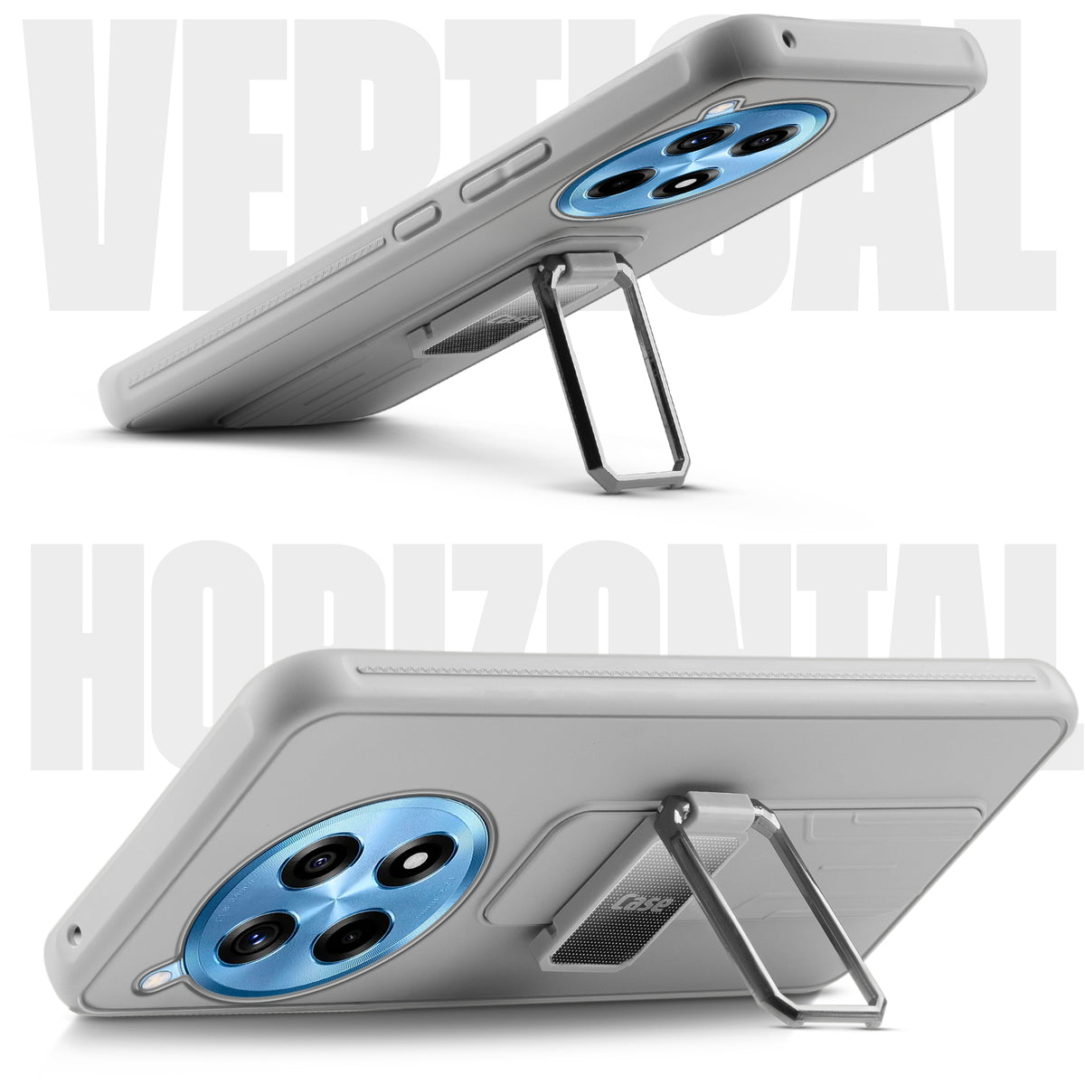 Silicone Case with Kickstand For OnePlus 12R 5G