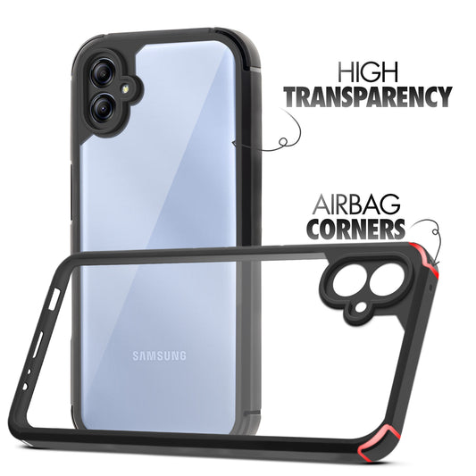 Silicone Border Transparent Back Cover for Samsung A04e