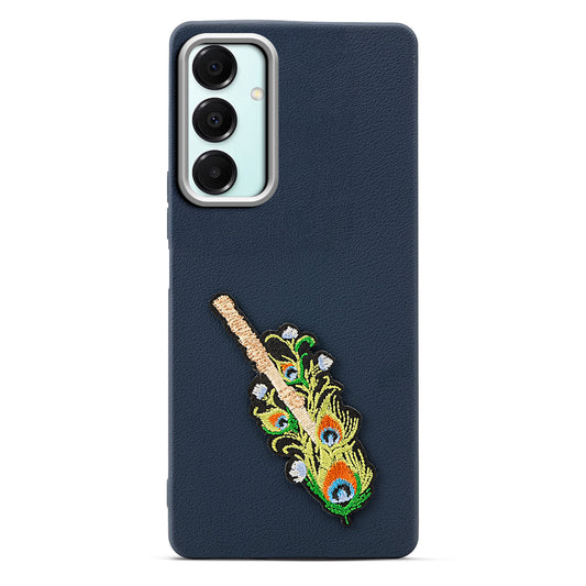 Sleek Textured Silicone Case for Samsung A16 5G Featuring Divine Embroidery on the Back