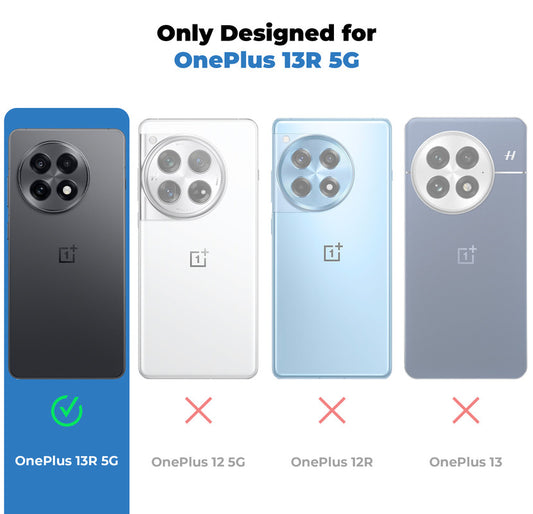 Shockproof Hybrid Transparent Phone Case For OnePlus 13R 5G with Hard Back and Soft Bumper for Maximum Protection