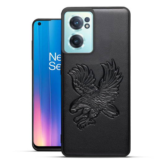Eagle Textured Leather Back Case Cover for OnePlus Nord CE 2 5G