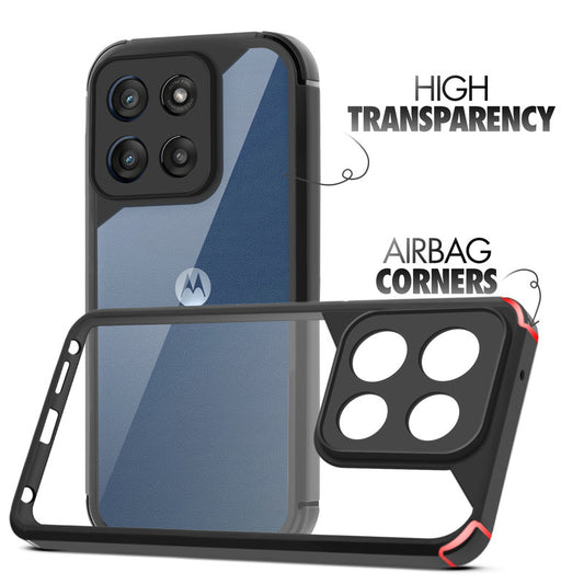 Silicone Border Transparent Back Cover for Motorola Moto Edge 60 Stylus 5G