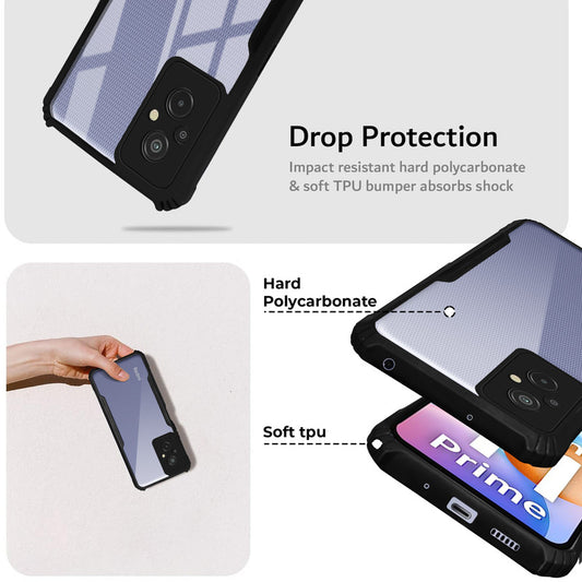 Premium Acrylic Transparent Back Cover for Redmi 11 Prime 4G