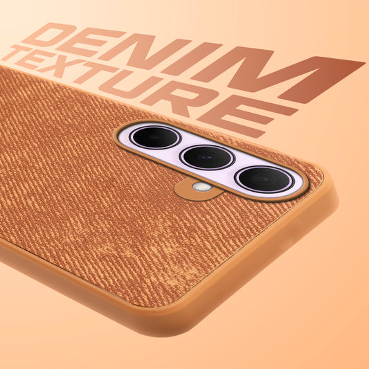 Classic Denim Finish Back Case for Samsung A35 5G with Raised Camera Edges & Micro-Fiber Lining