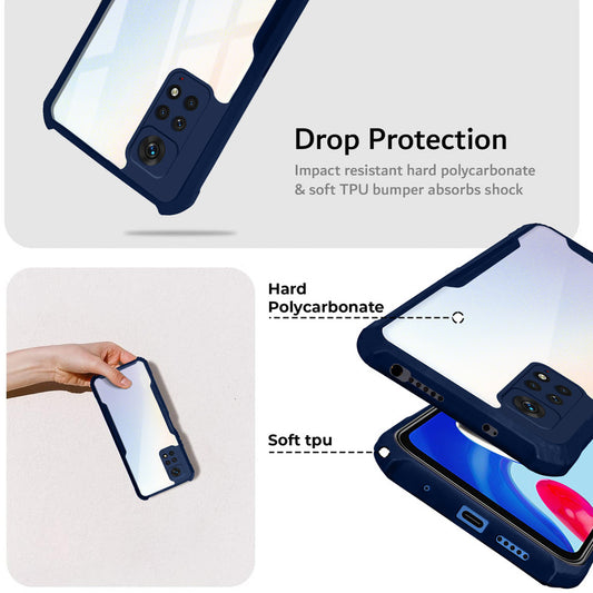 Premium Acrylic Transparent Back Cover for Redmi Note 11