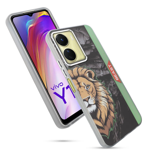 Beast Mode Animal Printed Back Case For Vivo Y16 With Hard Back & Glow Effect