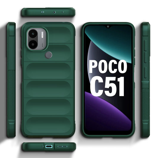 Soft Silicone Comfort Grip Back Cover Case For Poco C51