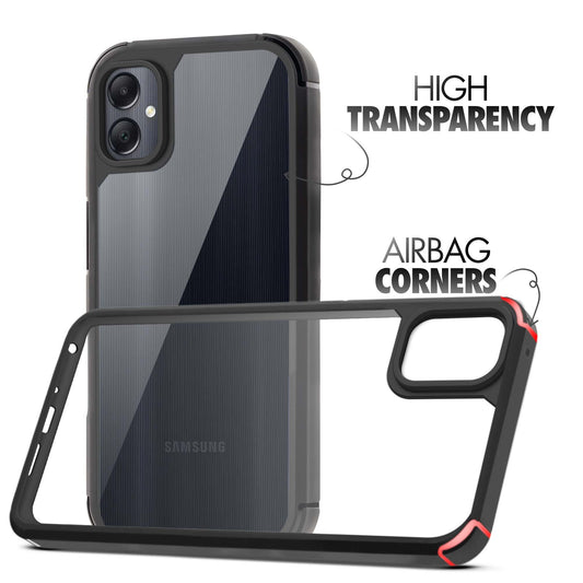 Silicone Border Transparent Back Cover for Samsung F05