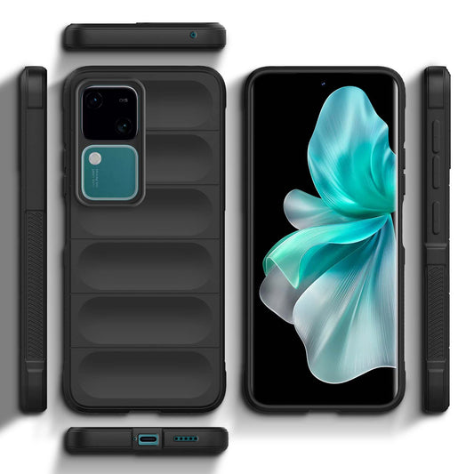 Liquid Silicone Comfort Grip Soft Touch Matte TPU Case for Vivo V30 5G