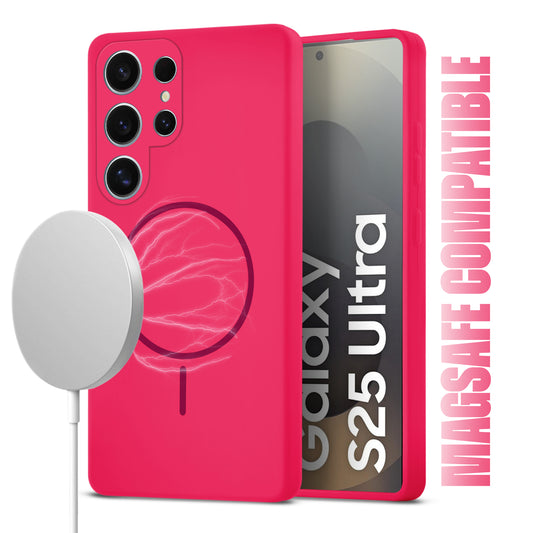 MagSafe Compatible Liquid Silicone Case For Samsung S25 Ultra 5G