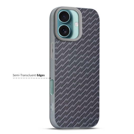 Elegant Hybrid Pattern Design Back Case For Apple iPhone 16 Plus