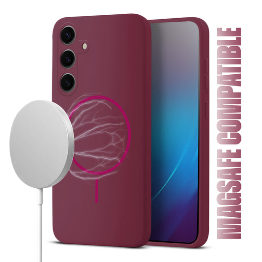 MagSafe Compatible Liquid Silicone Case For Samsung S25 Plus 5G