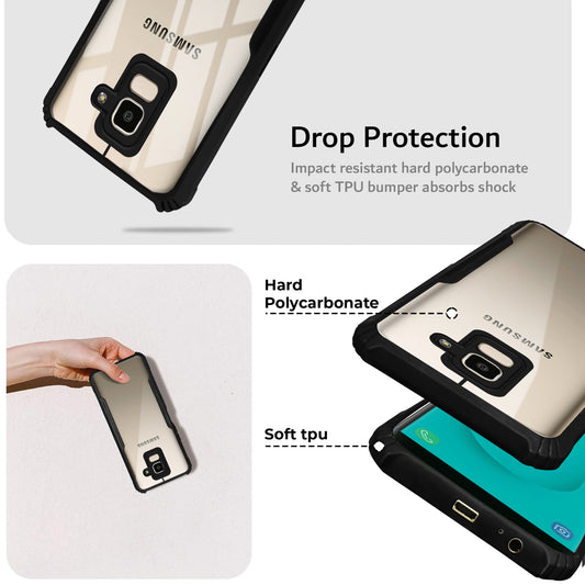 Premium Acrylic Transparent Back Cover for Samsung J6