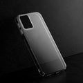Crystal clear anti-yellow hard back case for Motorola Moto G53 5G placed on surface showing slim profile and precise camera cutouts
