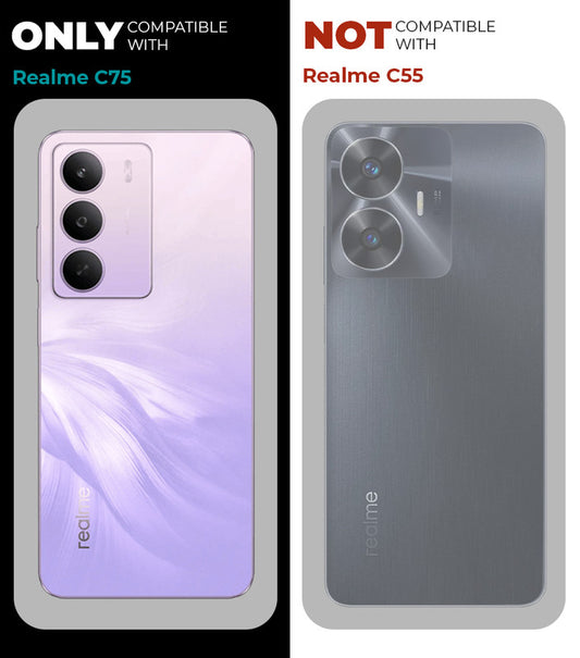 Crystal Clear Hard Back Anti-Yellowing Phone Case For Realme C75 5G