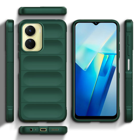 Liquid Silicone Comfort Grip Soft Touch Matte TPU Case for Vivo T2x 5G