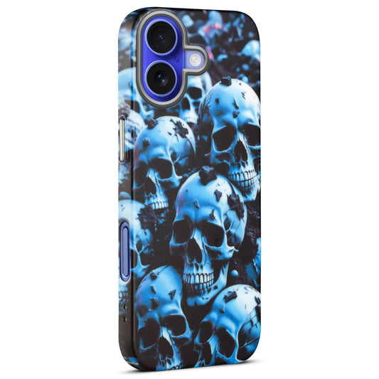 Nightfall Skull Cluster Design With Hard Back Case For Apple iPhone 16