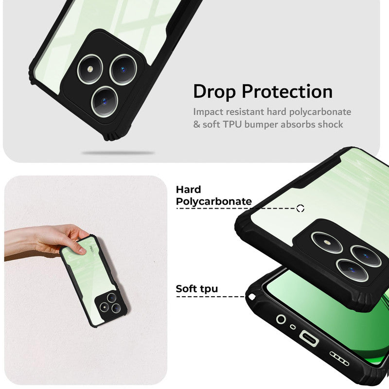 Premium Acrylic Transparent Back Cover for Realme C63