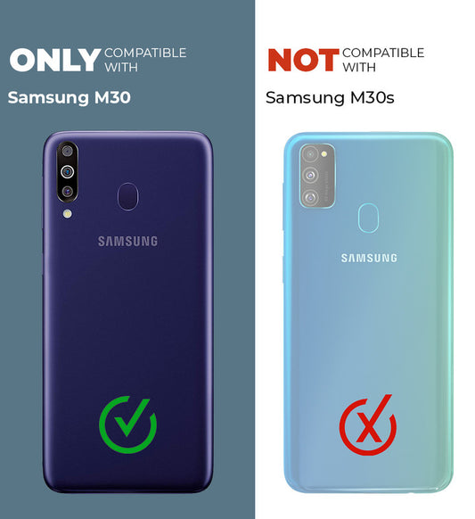 Silicone Border Transparent Back Cover for Samsung M30