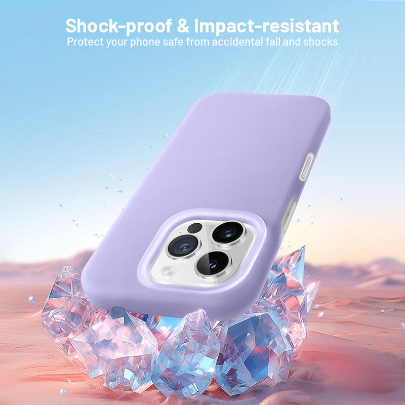 Smooth Touch Soft Silicone Back Case for Apple iPhone 16 Pro with Camera Protection for a Sleek and Stylish Look