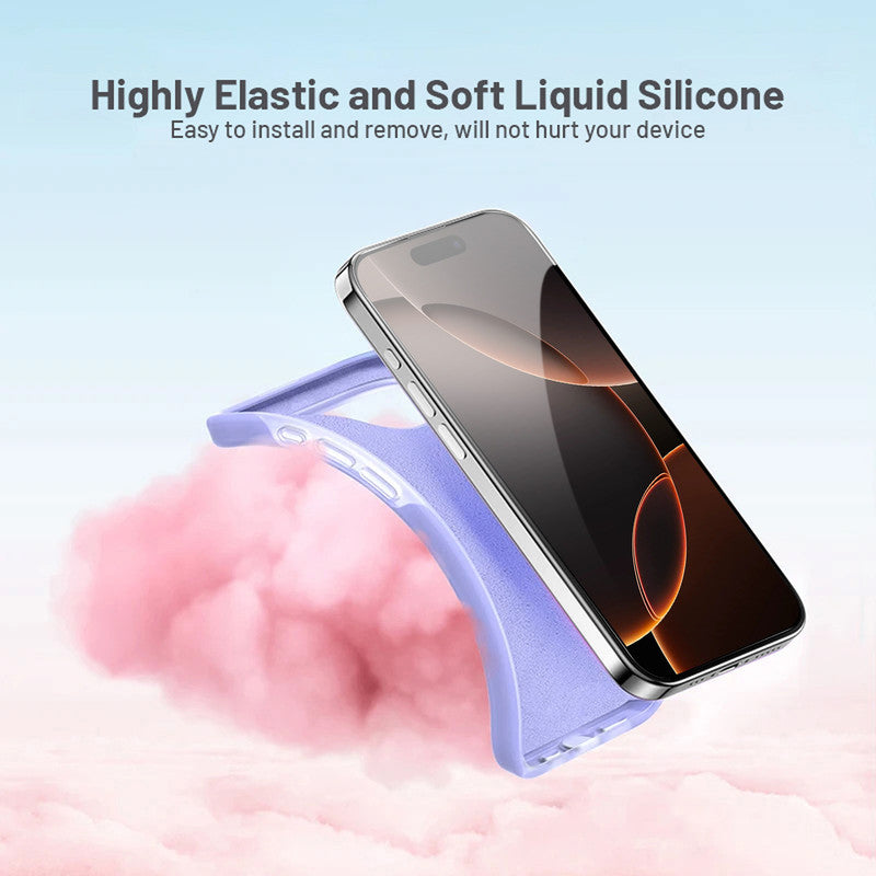 Smooth Touch Soft Silicone Back Case for Apple iPhone 16 Pro with Camera Protection for a Sleek and Stylish Look
