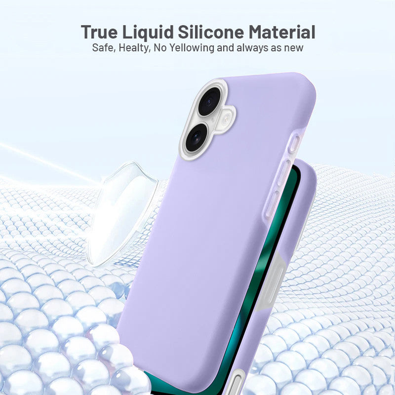 Smooth Touch Soft Silicone Back Case for Apple iPhone 16 Plus with Camera Protection for a Sleek and Stylish Look