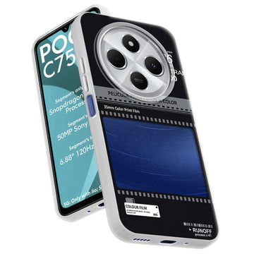 Designer Cover Case with Customizable Transparent Slot for Personalised Photos For Poco C75 5G