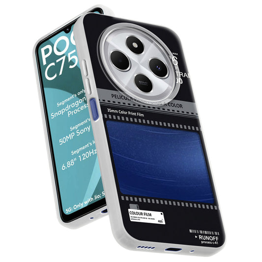 Designer Cover Case with Customizable Transparent Slot for Personalised Photos For Poco C75 5G