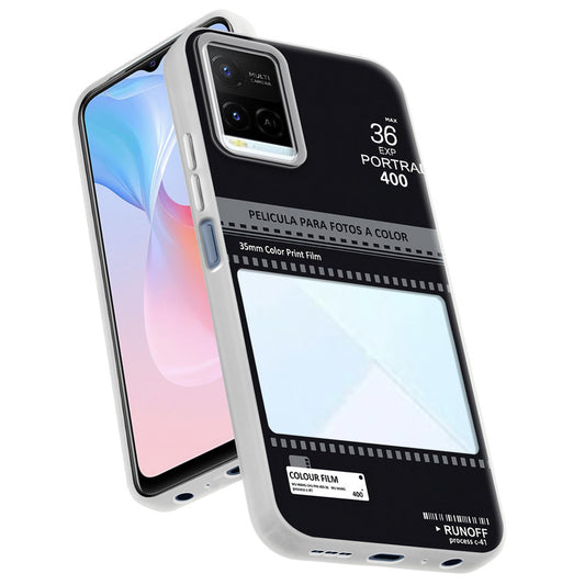 Designer Cover Case with Customizable Transparent Slot for Personalised Photos For Vivo Y21 2021