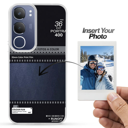 Designer Cover Case with Customizable Transparent Slot for Personalised Photos For Vivo Y29 5G