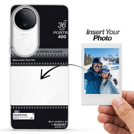 Designer Cover Case with Customizable Transparent Slot for Personalised Photos For Vivo T4R 5G
