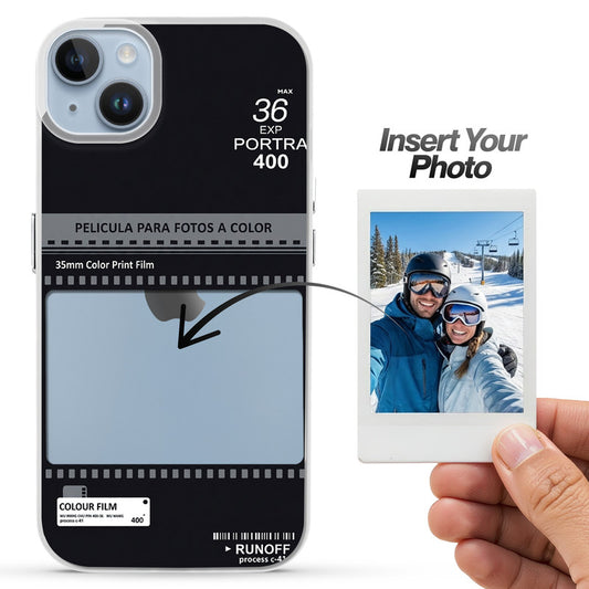 Designer Cover Case with Customizable Transparent Slot for Personalised Photos For Apple iPhone 14