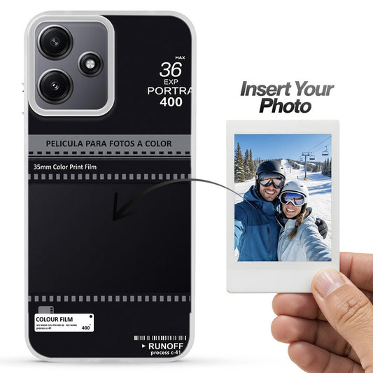 Designer Cover Case with Customizable Transparent Slot for Personalised Photos For Redmi 12 4G