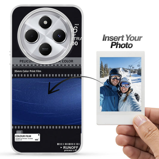 Designer Cover Case with Customizable Transparent Slot for Personalised Photos For Redmi A4 5G