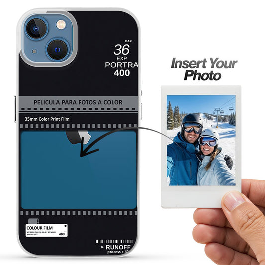 Designer Cover Case with Customizable Transparent Slot for Personalised Photos For Apple iPhone 13