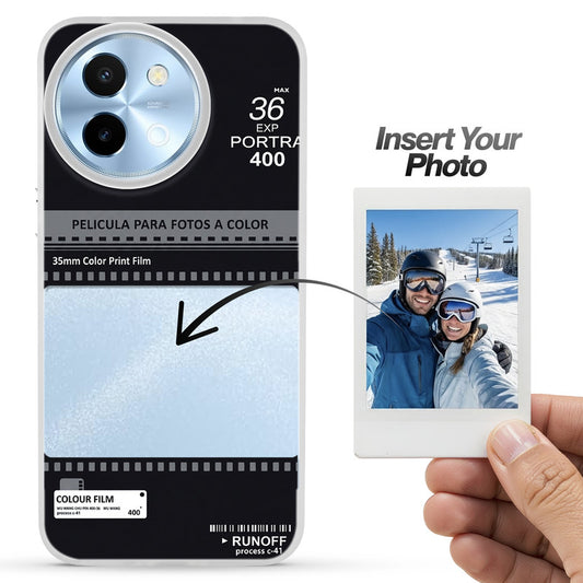 Designer Cover Case with Customizable Transparent Slot for Personalised Photos For Vivo Y58 5G