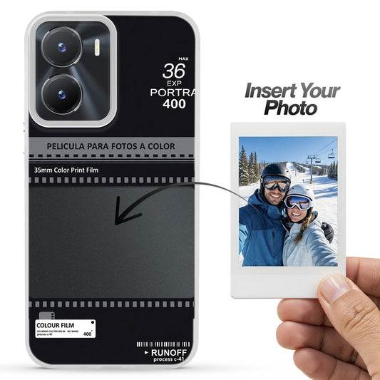 Designer Cover Case with Customizable Transparent Slot for Personalised Photos For Vivo T2x 5G