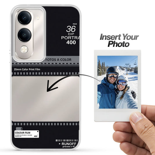 Designer Cover Case with Customizable Transparent Slot for Personalised Photos For Vivo Y19e