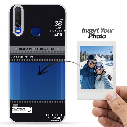 Designer Cover Case with Customizable Transparent Slot for Personalised Photos For Vivo Y15